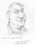 cartoonist at an evening-party