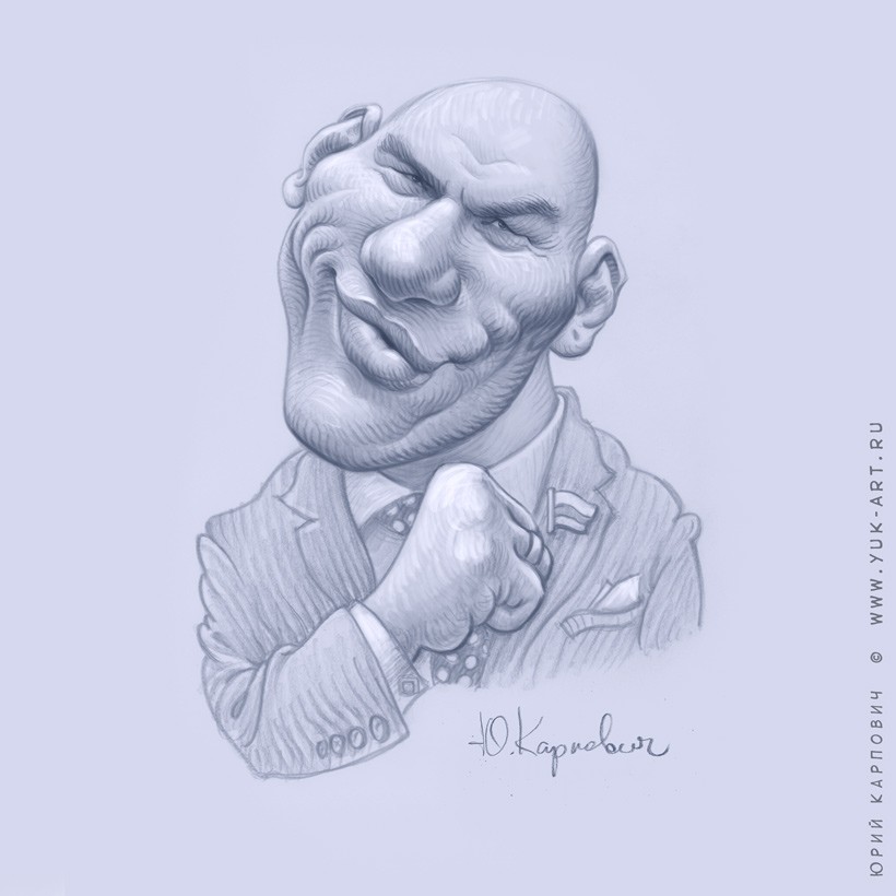 Nikolay Valuev, cartoon for February 23