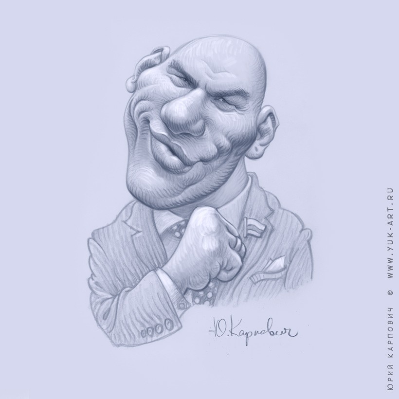 Nikolay Valuev, Karikatur für den 23